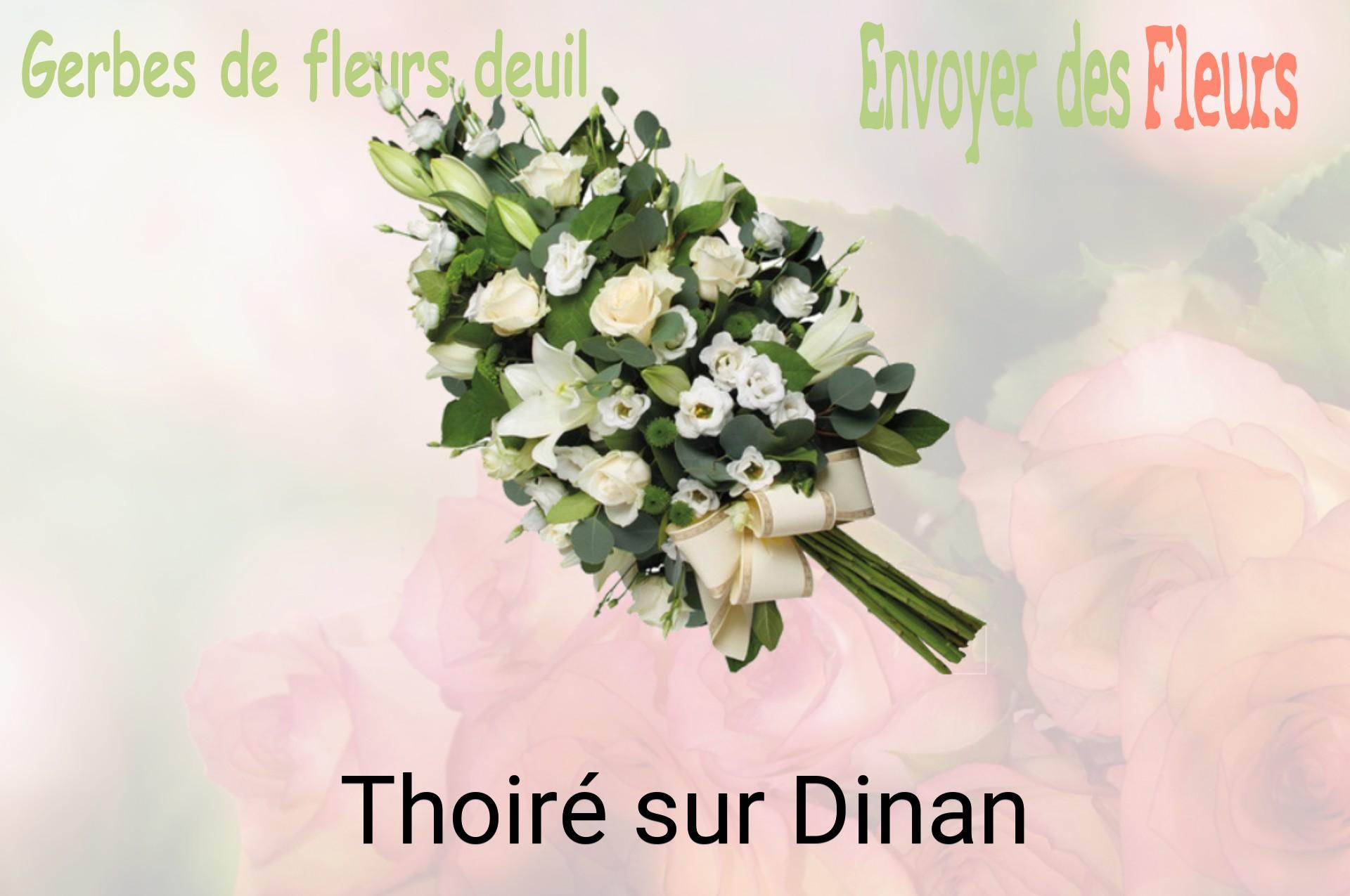 Gerbe de fleurs de deuil livrée à Thoiré-sur-Dinan